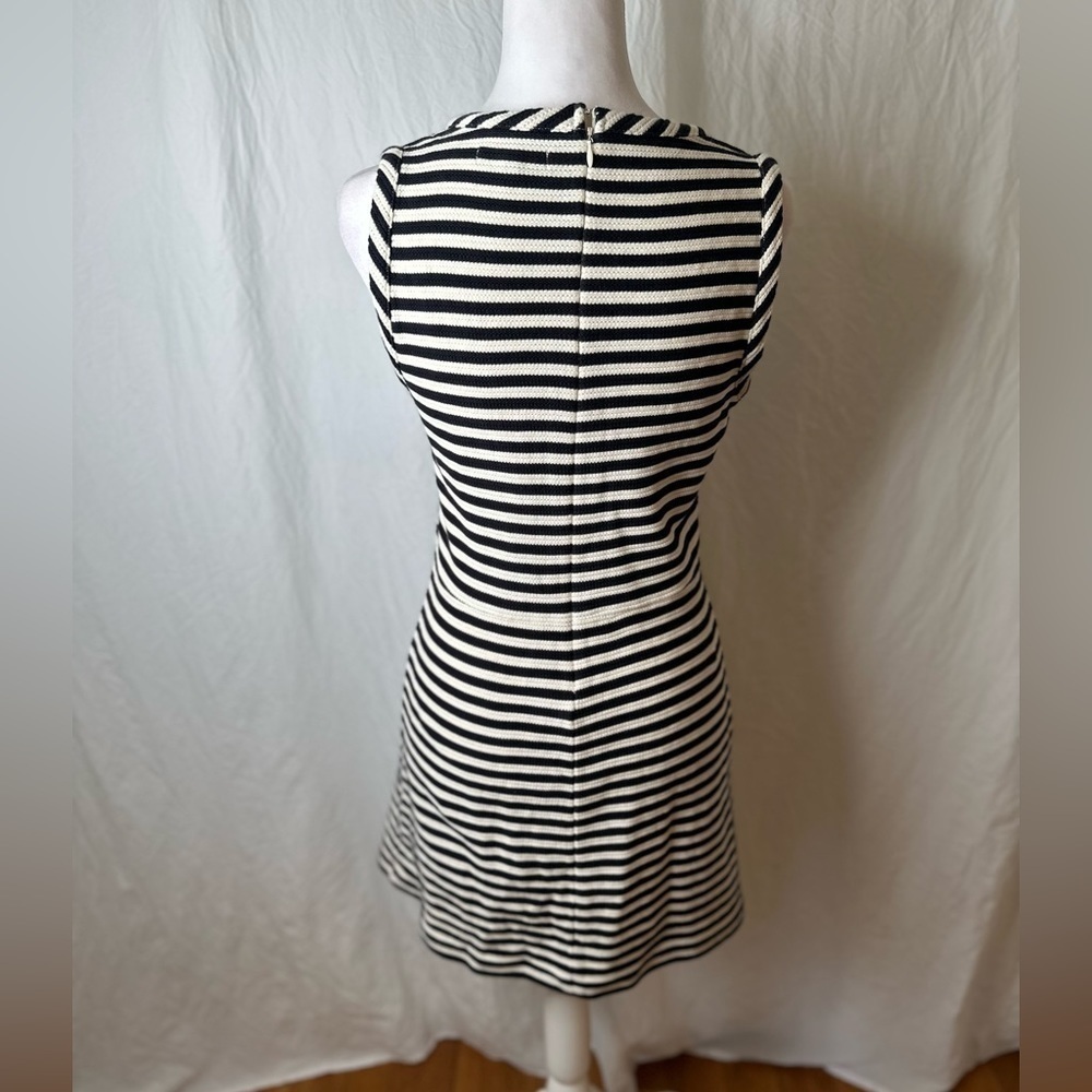 Madewell Stripe Afternoon 100% Cotton Knit Dress Size Medium - Picture 5 of 5